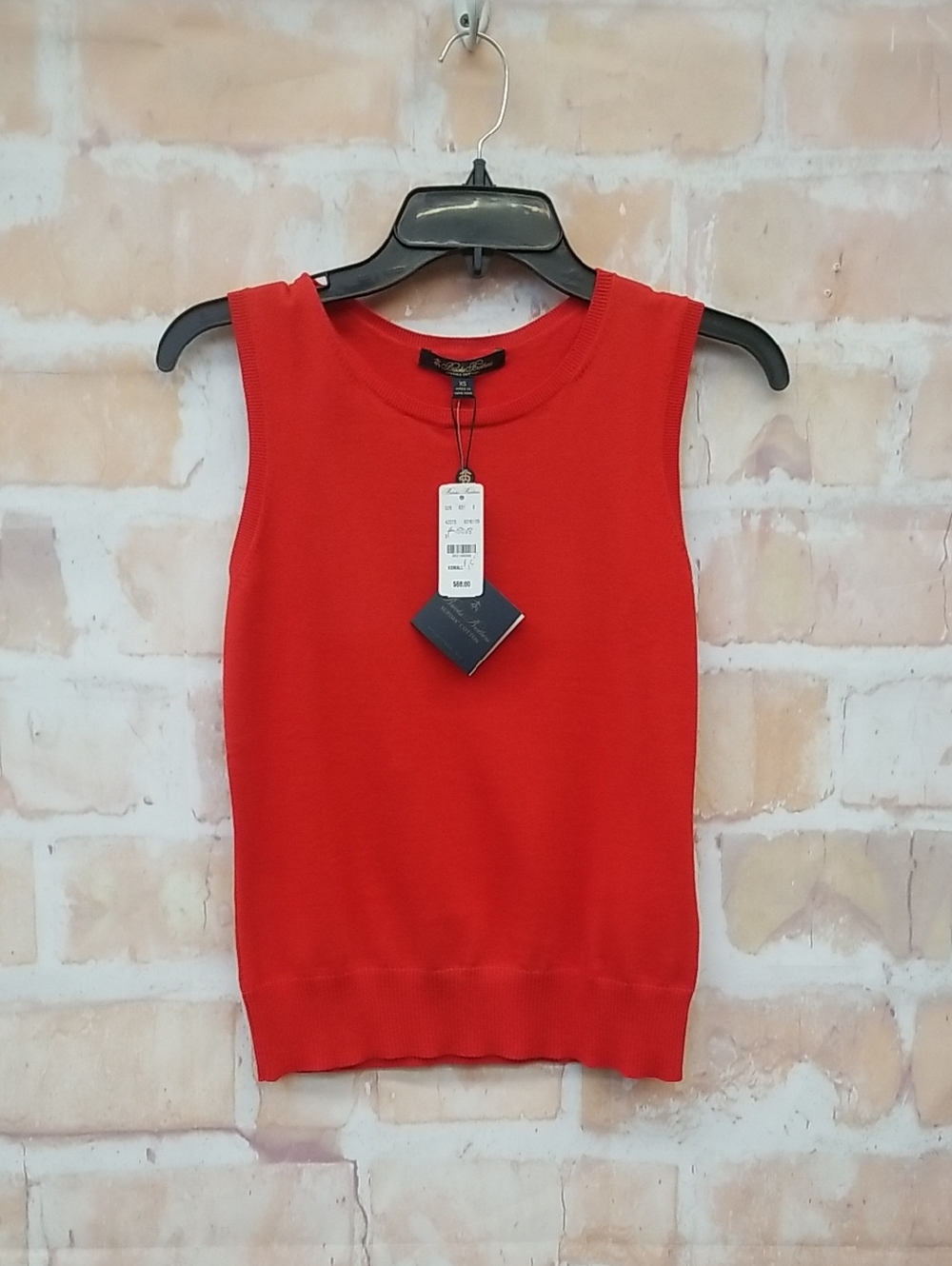 NWT Brooks Brothers Sleeveless Red Knit Top - Unbranded